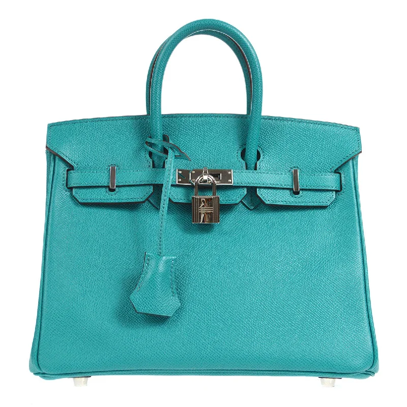 HERMES  2012 BIRKIN 25 Blue Paon Veau Epsom