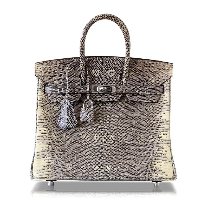 Hermes Birkin 25 Bag Ombre Lizard PHW