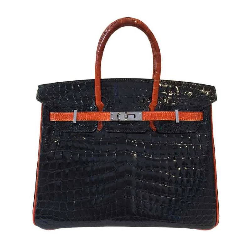 Hermes  Bi-Color Birkin Crocodile Bag 25cm