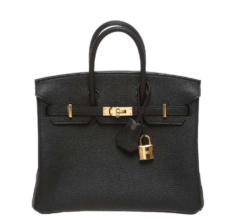 Hermes Birkin 25 Black Togo Bag