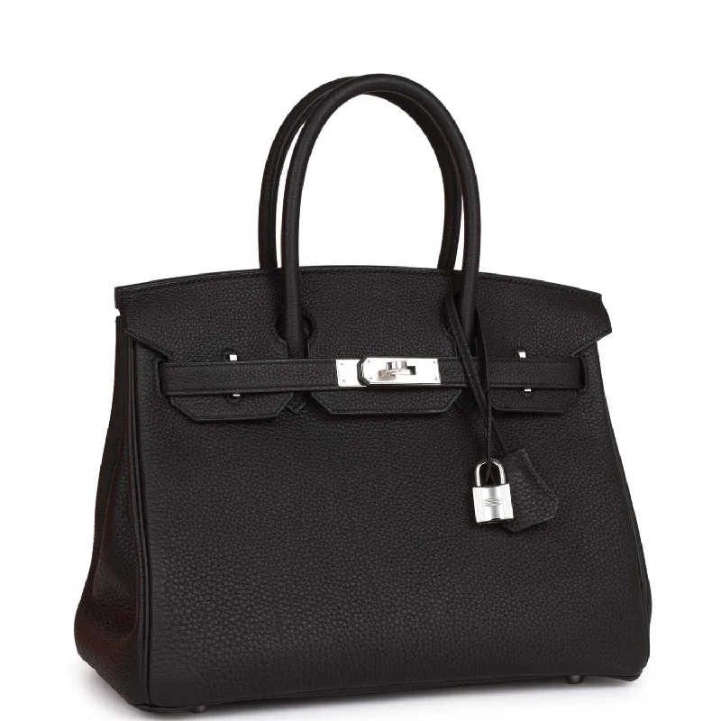 Hermes Birkin 30 Black Togo Palladium Hardware