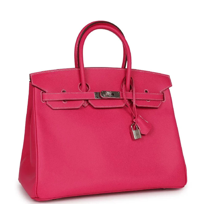 Hermes Birkin 35 Rose Tyrien Epsom Palladium Hardware