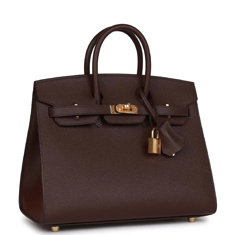 Hermes Birkin Sellier 25 Rouge Sellier Epsom Gold Hardware