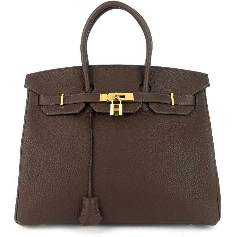 Birkin 35 Clemence Leather Bag