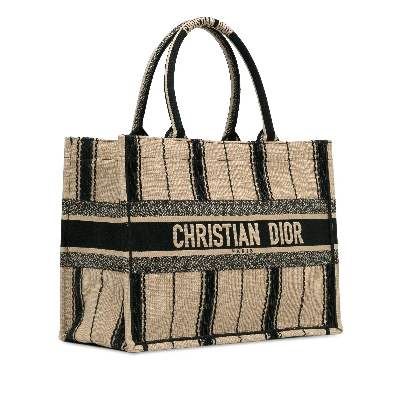 Christian Dior bags with a zip - top closure and multiple compartmentsDior Medium Bayadere Book Tote (LUu9wh)