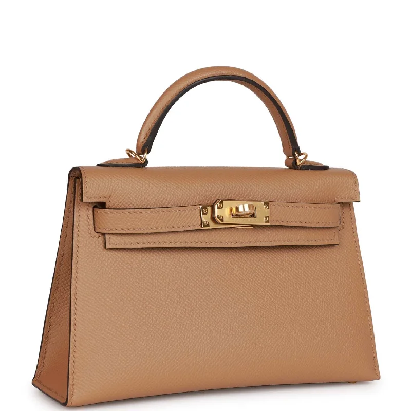 Hermes Kelly Sellier 20 Chai Epsom Gold Hardware