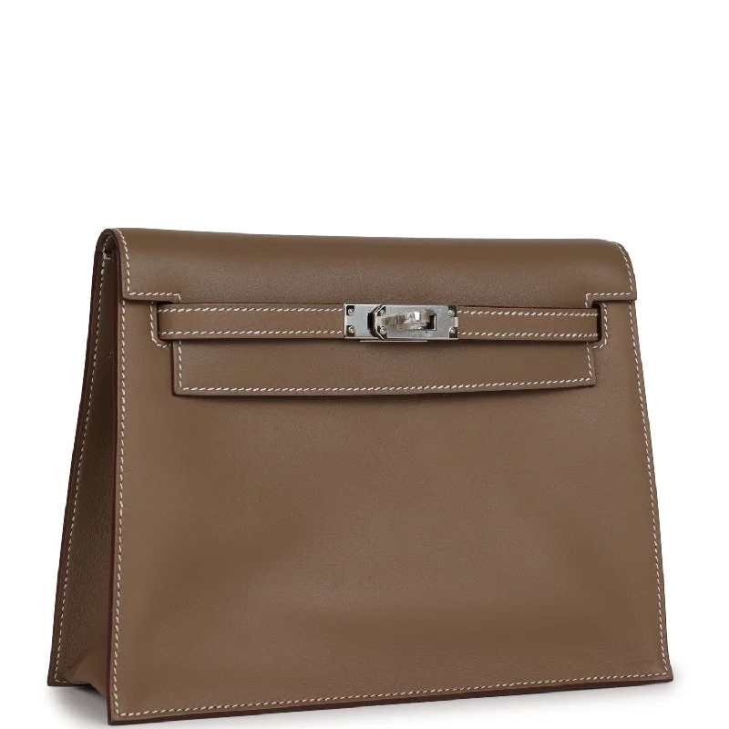 Hermes Kelly Danse Etoupe Swift Palladium Hardware