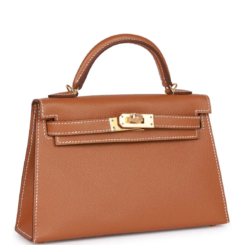 Hermes Kelly Sellier 20 Gold Epsom Gold Hardware