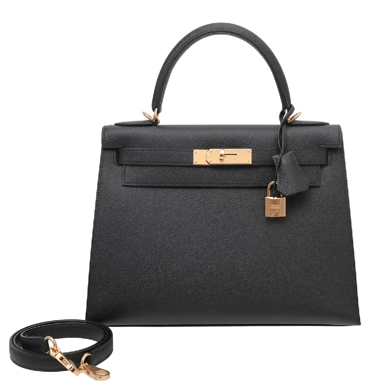 Hermes Noir Epsom Kelly 28 Bag