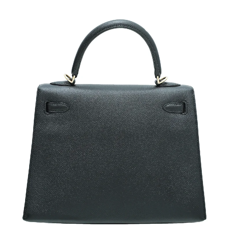 Hermes Noir Kelly 25 Bag